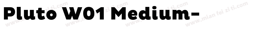 Pluto W01 Medium字体转换